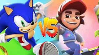 Subway Suffers vs Sonic Dash - Qual é o melhor ? #shorts