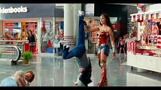 Wonder Woman Gal Gadot Captures Bank Robbers in a Mall Wonder Woman 1984 1080P BD
