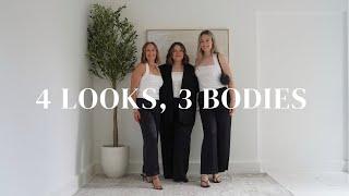 4 OUTFITS ON 3 DIFFERENT BODY TYPES  Summer 2024