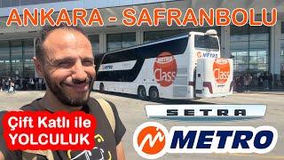 #127 ÇİFT KATLI OTOBÜS  Metro Turizm  Ankara - Safranbolu Otobüs Yolculuğu