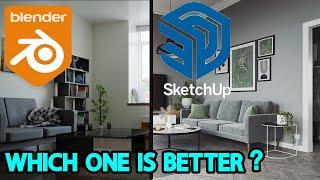 Blender vs Sketchup l Which One is Better?