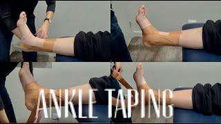 Ankle Taping ProActive Physiotherapy