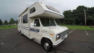 4K Review 1990 Ford E350 Four Winds motorhome RV Virtual Test-Drive & Walk-around