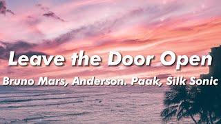 Bruno Mars Anderson .Paak Silk Sonic - Leave the Door Open Lyrics