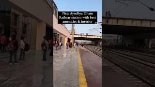 EXCLUSIVE NEW AYODHYA DHAM RAILWAY STATION  STATION with AIRPORT FACILITIES  #shorts #ayodhya