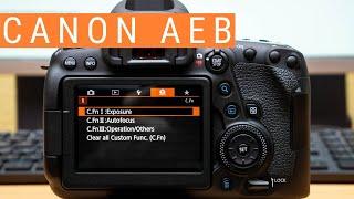 How to Use Auto Exposure Bracketing AEB and in-Camera HDR CANON