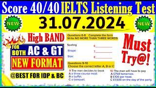 IELTS LISTENING PRACTICE TEST 2024 WITH ANSWERS  31.07.2024