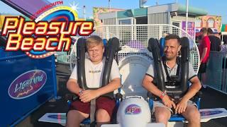 Pleasure Beach Great Yarmouth 2024  AMAZING ride count