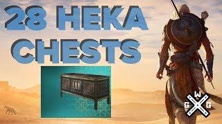 Opening 28 Heka Chests - Assassins Creed Origins