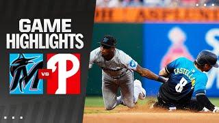 Marlins vs. Phillies Game Highlights 62824  MLB Highlights