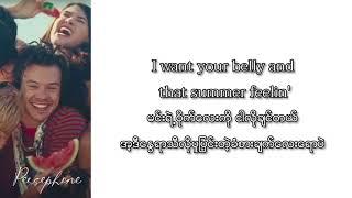 18+ Harry Styles - Watermelon sugar  Myanmar subtitles Lyrics