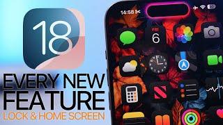 iOS 18   Every NEW Lock Screen & Home Screen Feature 