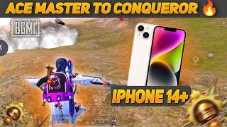 iPhone 14 Plus Bgmi Test Ace master to Conqueror clearing Storage 