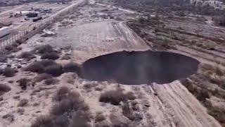 Mysterious 650 foot deep sinkhole in Chile