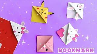 DIY Kawaii BOOKMARKS Easy Origami Bookmark CornerHow to make a Corner Bookmark DIY 2023