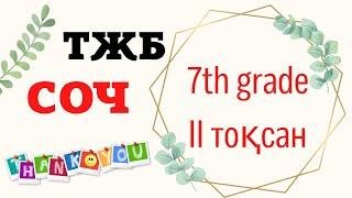 7 - класс. ТЖБ. Ағылшын тілі. II тоқсан. I вариант. СОЧ. Английский язык. II четверть