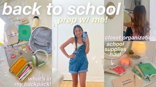 GET ORGANIZED FOR BACK TO SCHOOL WITH ME school supplies haul whats in my backpack routines etc