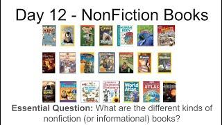 Day 12 NonFiction Books Reading Workshop – First 20 Days Grade 4