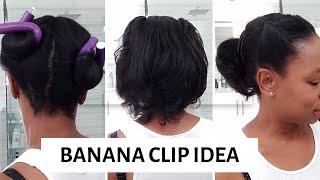 BANANA CLIP HAIRSTYLES quick and easy for beginners