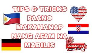TIPS &TRICKS PAANO MABILIS MAKAHANAP NANG AFAM