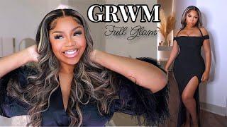 3-in-1 GRWM  Full Glam Makeup + Hair + Outfits  ft MegalookHair 