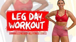 At-Home Dumbbell Leg Day Superset Workout *QUICK AND EFFECTIVE*   Stronger - Day 11