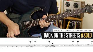 John Norum Back on the Streets Guitar Solo Lesson  Tab  Tutorial