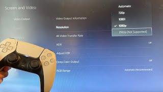 PS5 How to Enable 4K HDR & Change Resolution Tutorial For Beginners 2024