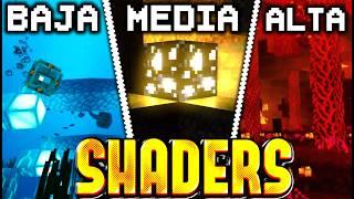 Los MEJORES SHADERS Para Minecraft Bedrock 1.21️PE Gama BAJA MEDIA y ALTA
