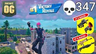 347 Elimination Solo Vs Squads Gameplay Fortnite OG Reload