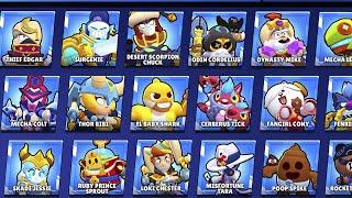 ALL 547 SKINS IN BRAWL STARS  #sandsoftime Update