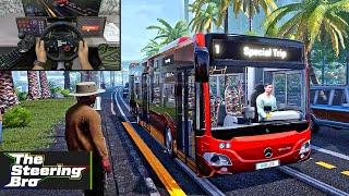 Bus Simulator 21 - My First Day as A Bus Driver  G29 Steering Wheel & Gear Shifter Gameplay