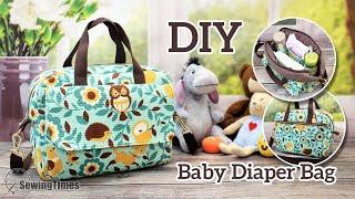 DIY Baby Diaper Bag  Making Multi Poket Travel Bag sewingtimes