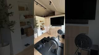 Our DIY home gym renovation makeover. See the full video over on my YouTube channel now #homedesign