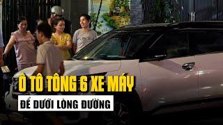 Đà Nẵng Ô tô tông 6 xe máy để dưới lòng đường