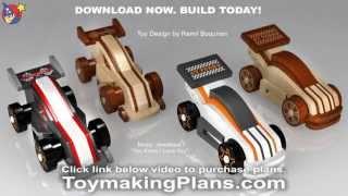 Wood Toy Plans - Wild & Rugged GT Race Cars