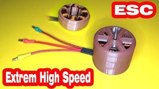 How to make an extrem high speed 3D printed ESC brushless motor