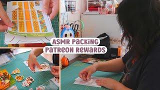 ASMR Packing October Patreon Rewards W Music No Talking Work With Me How I Pack Patreon Goodies