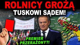 OSTRE ULTIMATUM DLA TUSKA OD ROLNIKÓW - dostał czerwoną kartkę