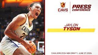 2024 NBA Draft Cavs Introduce No. 20 Pick Jaylon Tyson At Cleveland Clinic Courts