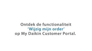 Daikin Netherlands - Order Change Request