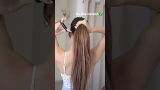 Ponytail Hack For loose rubber band  #hairstyles
