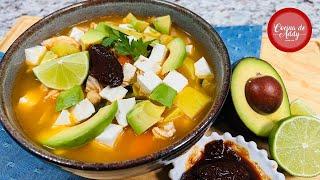 Control de Azúcar y Colesterol. Comida Famosa de México en 3 pasos. CALDO TLALPEÑO apto Diabetes HG