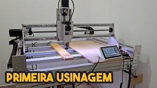 Primeiro Teste da CNC Router Caseira