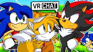 Sonic and Shadow Meet FEMALE TAILS VR Chat