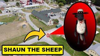 DRONE CATCHES CURSED SHAUN THE SHEEP AT HAUNTED FARM  SHAUN THE SHEEP CAUGHT ON DRONE