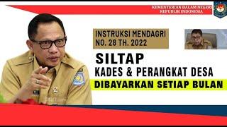 Instruksi Mendagri No 282022  Siltap Kades dan Perangkat Desa Dibayarkan Setiap Bulan