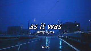 harry styles - as it was slowed + reverb with lyrics