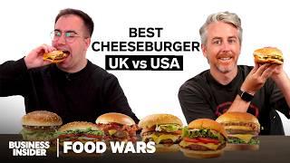 US vs UK Cheeseburgers  Food Wars  Insider Food