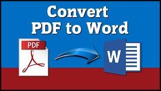 How to convert PDF to Word Document -  Free Online Conversion Tutorial 